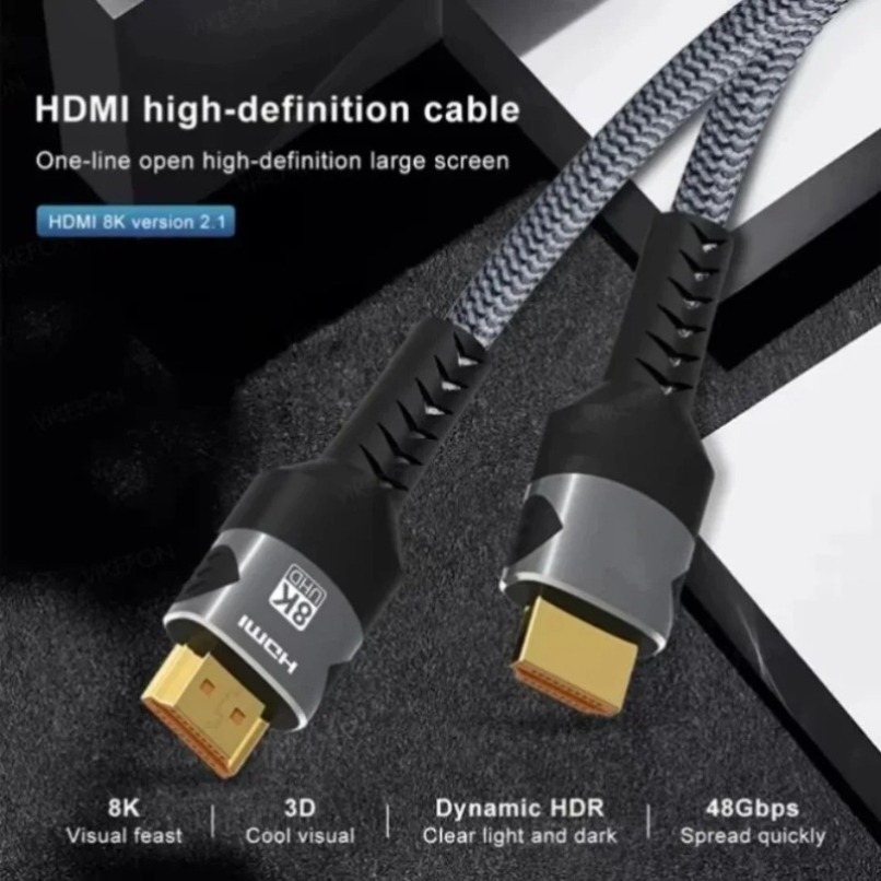 Gaming Console Definition - Gevlochten 8K HDMI 2.1 Kabel Hoge