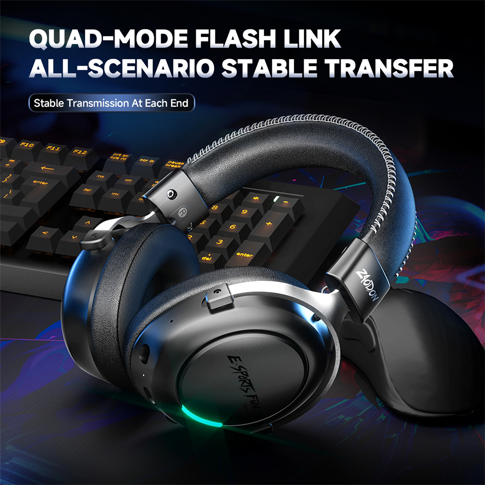 Gaming Console Vr Headset - HaaYot Professionele draadloze gaming Bluetooth 6.0-headset,