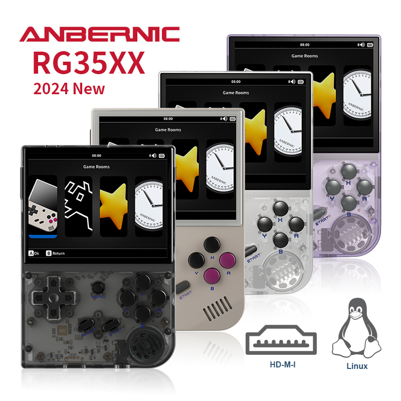 Gaming Console Under 5000 - ANBERNIC 2024 Nieuwe RG35XX Retro Handheld