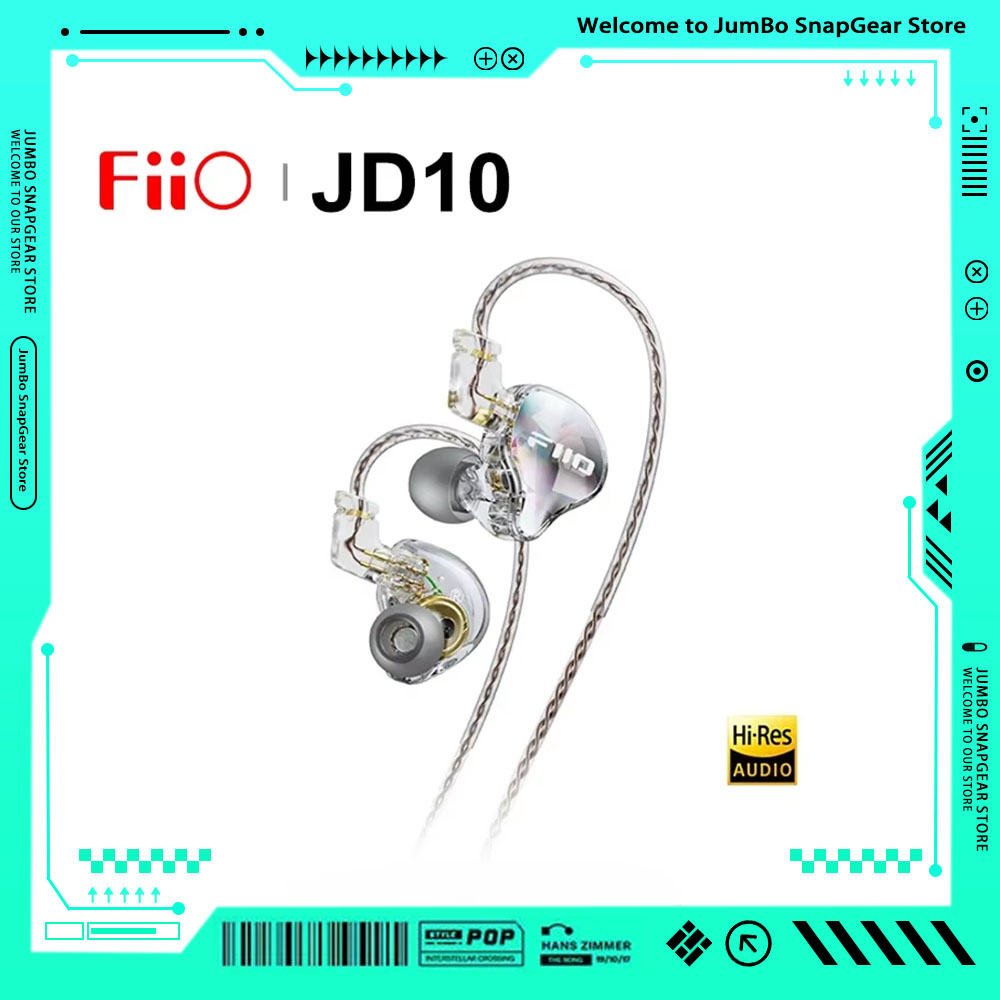 Gaming Headset Wired - FiiO JD10 3,5 mm / Type-C