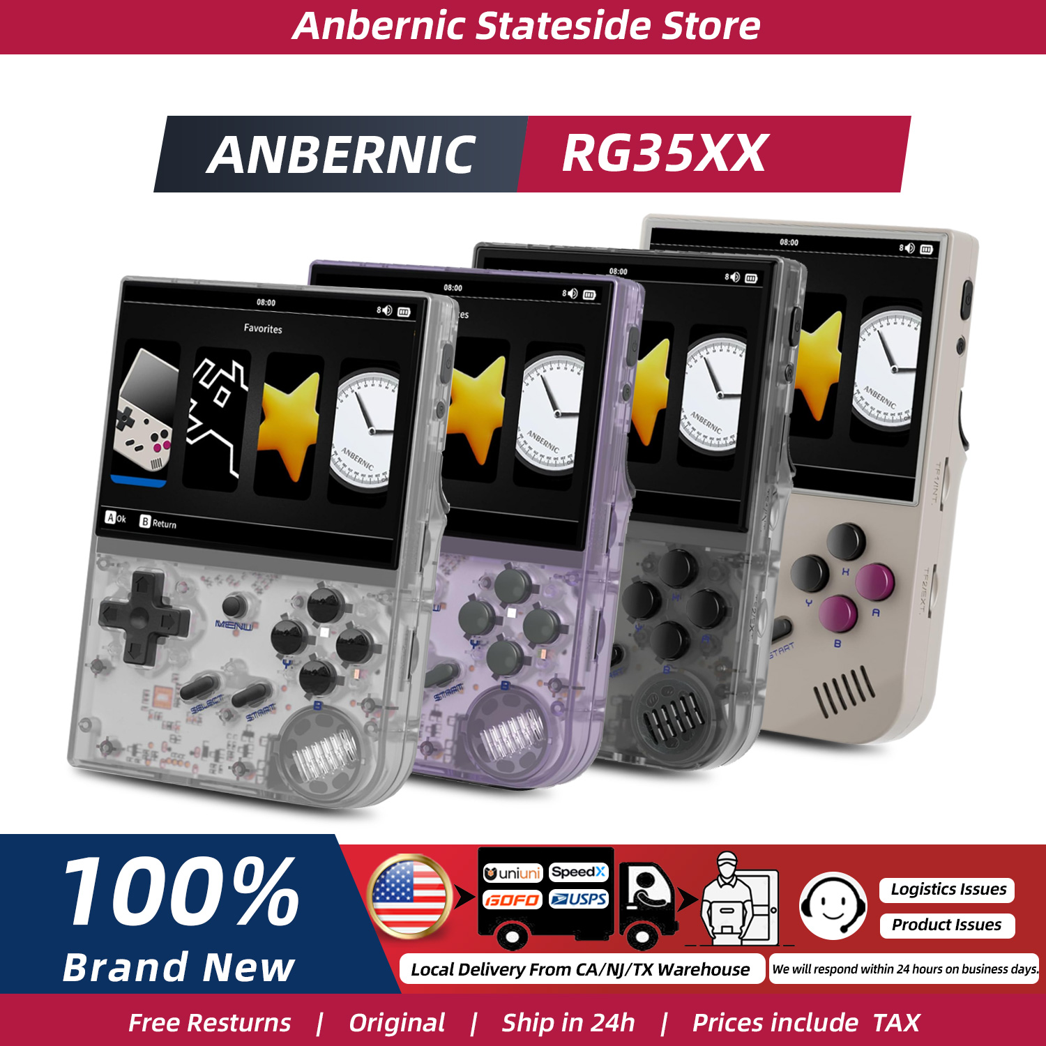 Gaming Console Under 5000 - ANBERNIC RG35XX Handheld Game Console Linux