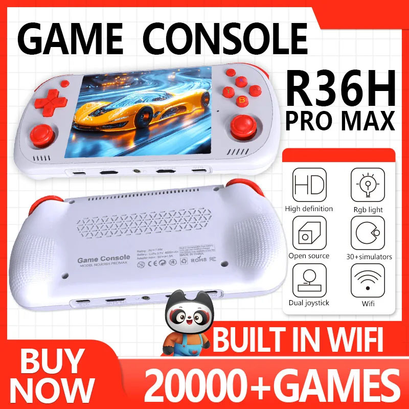 Gaming Console R36H - FUNKIDDY Nieuwe R36H PRO MAX Handheld