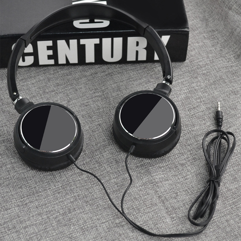 Gaming Headset Wired - Opvouwbare ruisonderdrukkende sportbedrade oortelefoons Universele 3,5