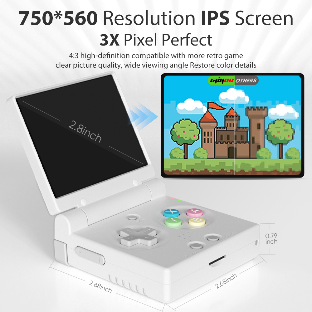 MIYOO Mini Flip Retro Handheld - Gaming Console Zone recensie en prijs