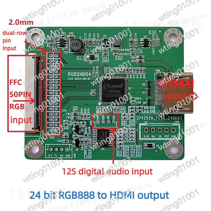 voor 50-pins RGB naar HDMI-ada - Gaming Console Definition recensie en prijs