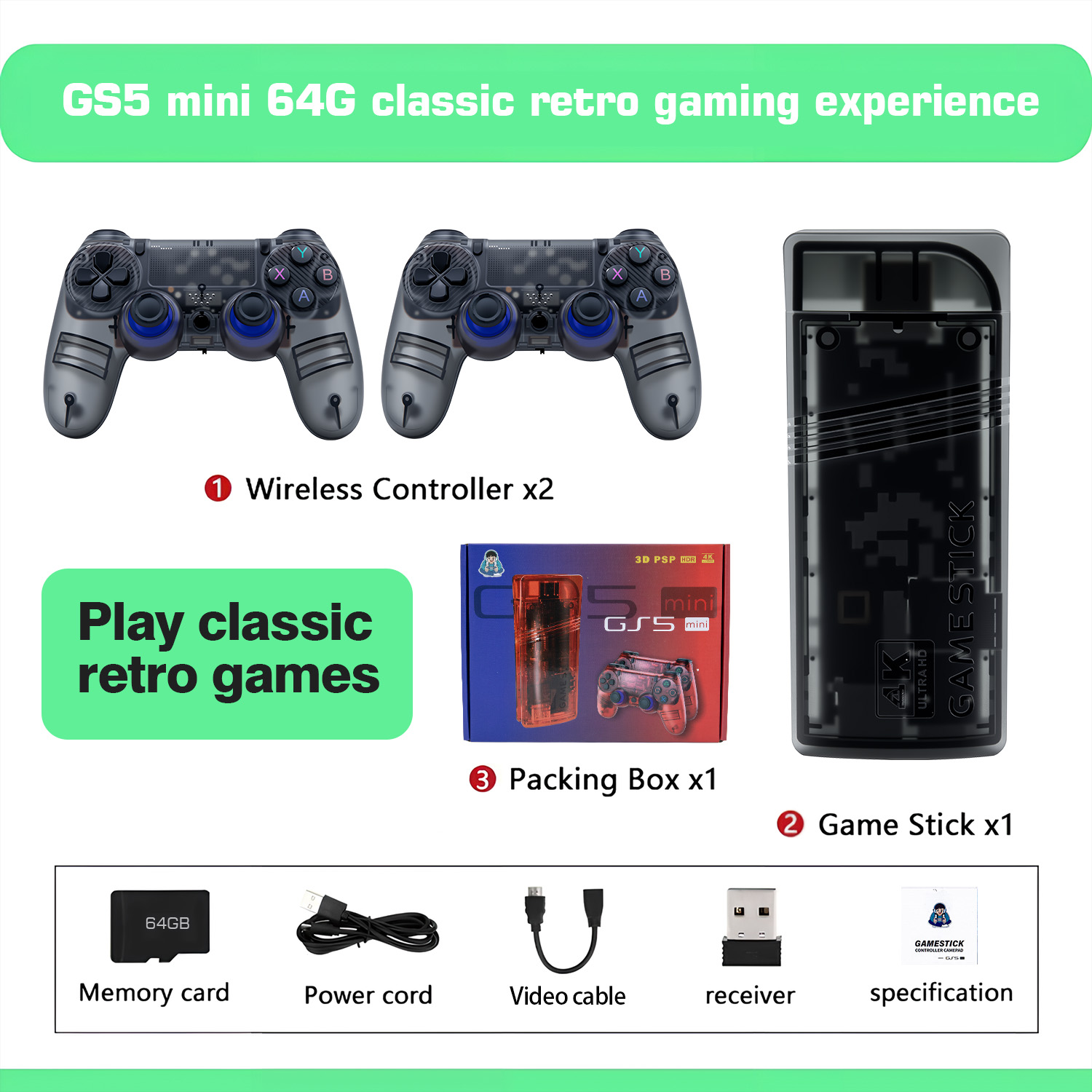 De GS5mini retro gameconsole b - Gaming Console Definition recensie en prijs