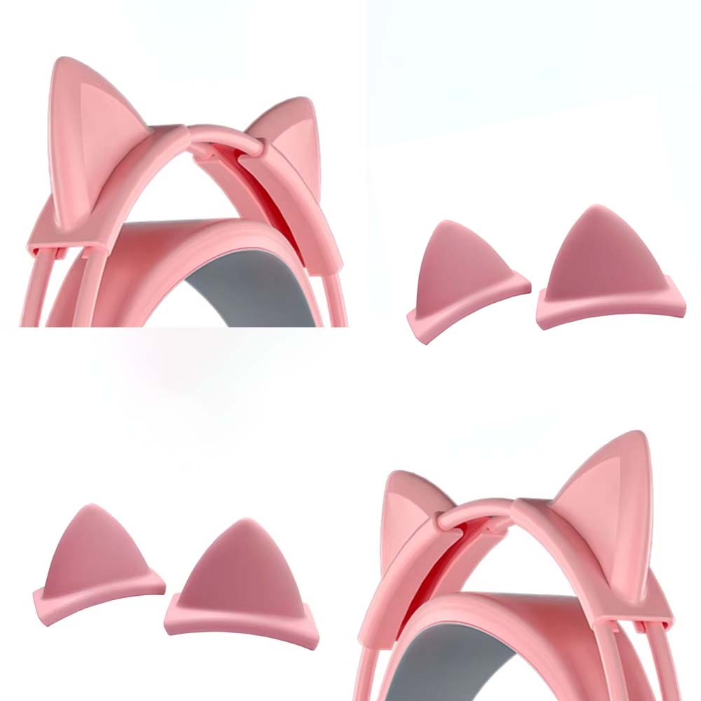 Roze siliconen kattenoren hang - Gaming Headset Wired recensie en prijs