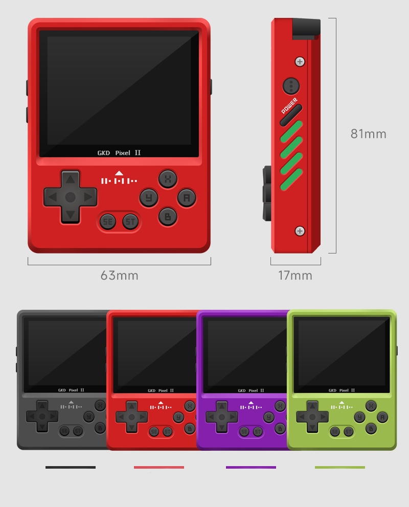 GKD Pixel2 metalen retro draag - Gaming Console Under 5000 recensie en prijs